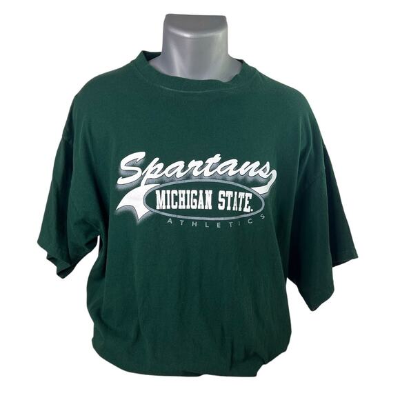 Santee Gold Men's Michigan State Spartans MSU Vintage Green T-Shirt Size XL - Picture 1 of 8